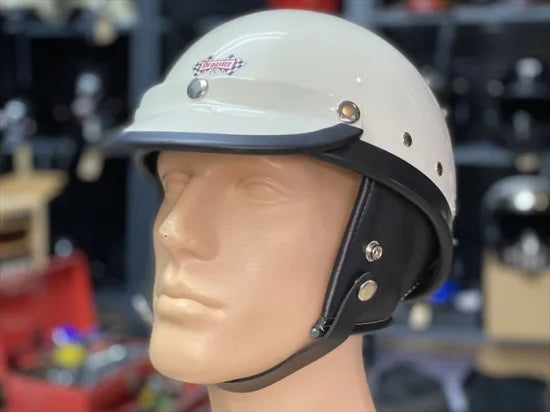DRAGSTER RETRO HALF HELMET WHITE