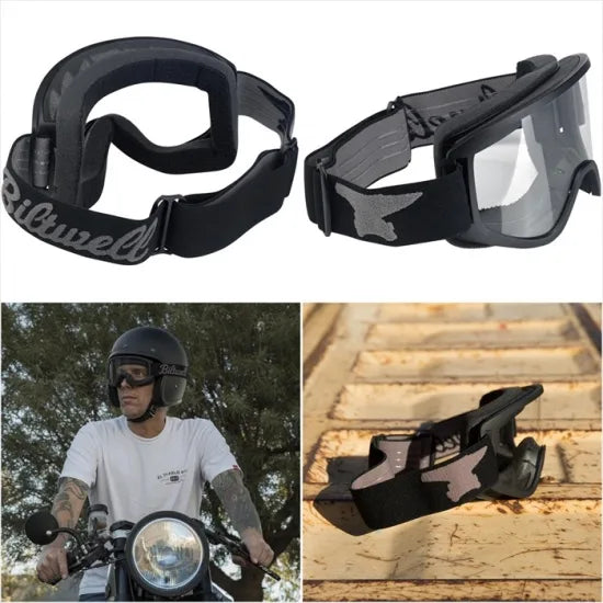 Biltwell Script Black GOGGLES