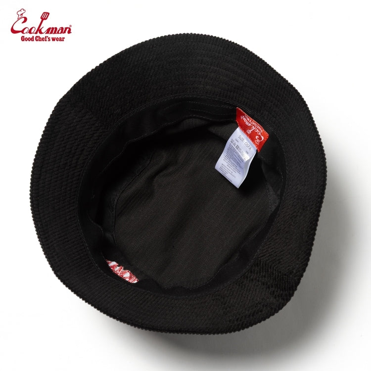 バケットハット Bucket Hat Corduroy Black 233-53150