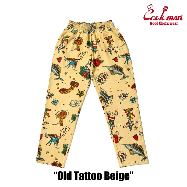 シェフパンツ Chef Pants Old Tattoo Beige 231-51801