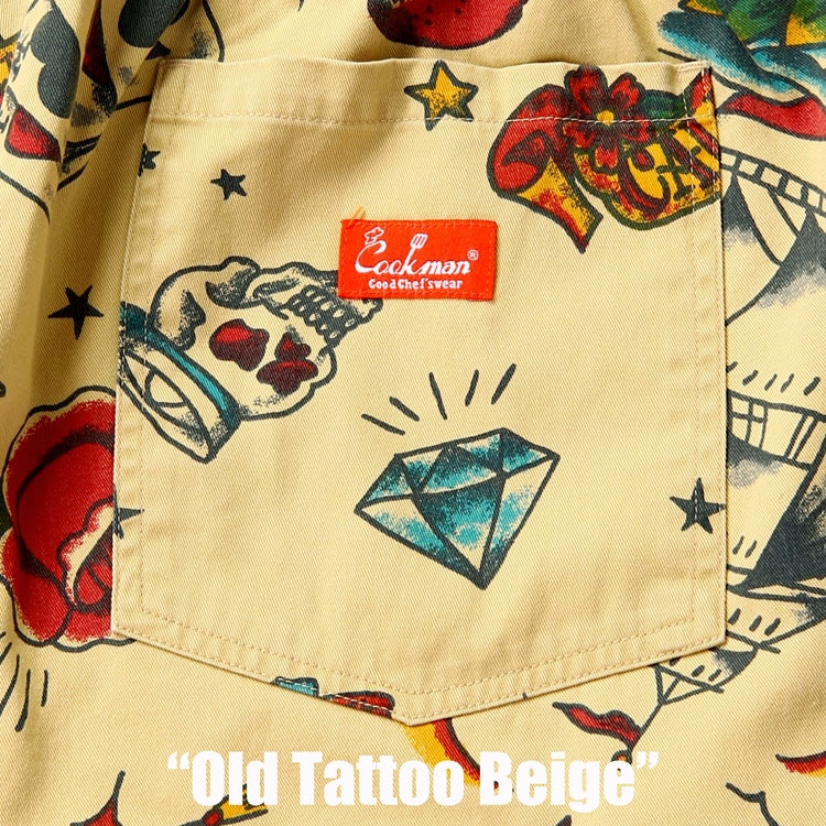 シェフパンツ Chef Pants Old Tattoo Beige 231-51801