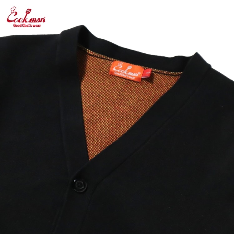 カーディガン Knitted Cardigan Flame Black 231-53535