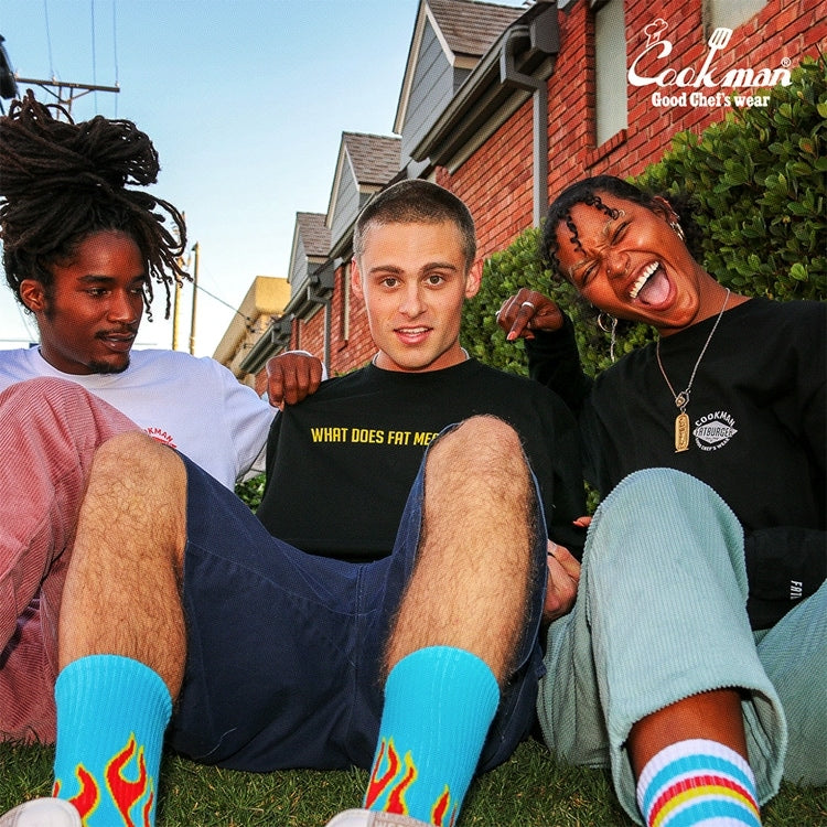 ソックス Rib Crew Socks FAT Flame 153-43162