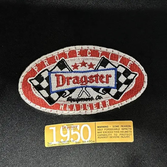 DRAGSTER LEATHER TRIM HELMET BLACK