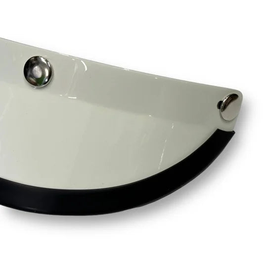 DRAGSTER LEATHER TRIM HELMET WHITE