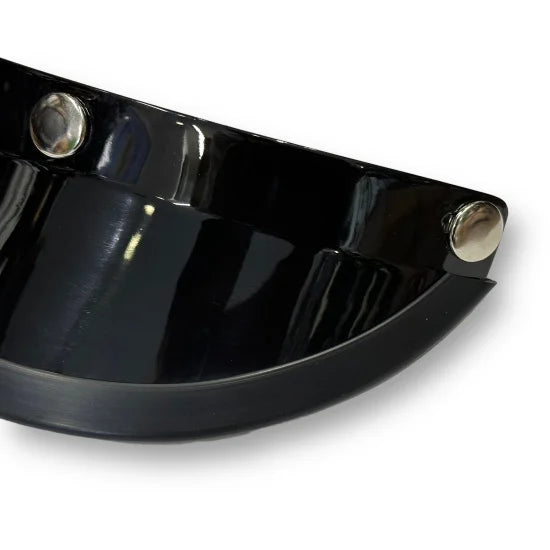 DRAGSTER LEATHER TRIM HELMET BLACK