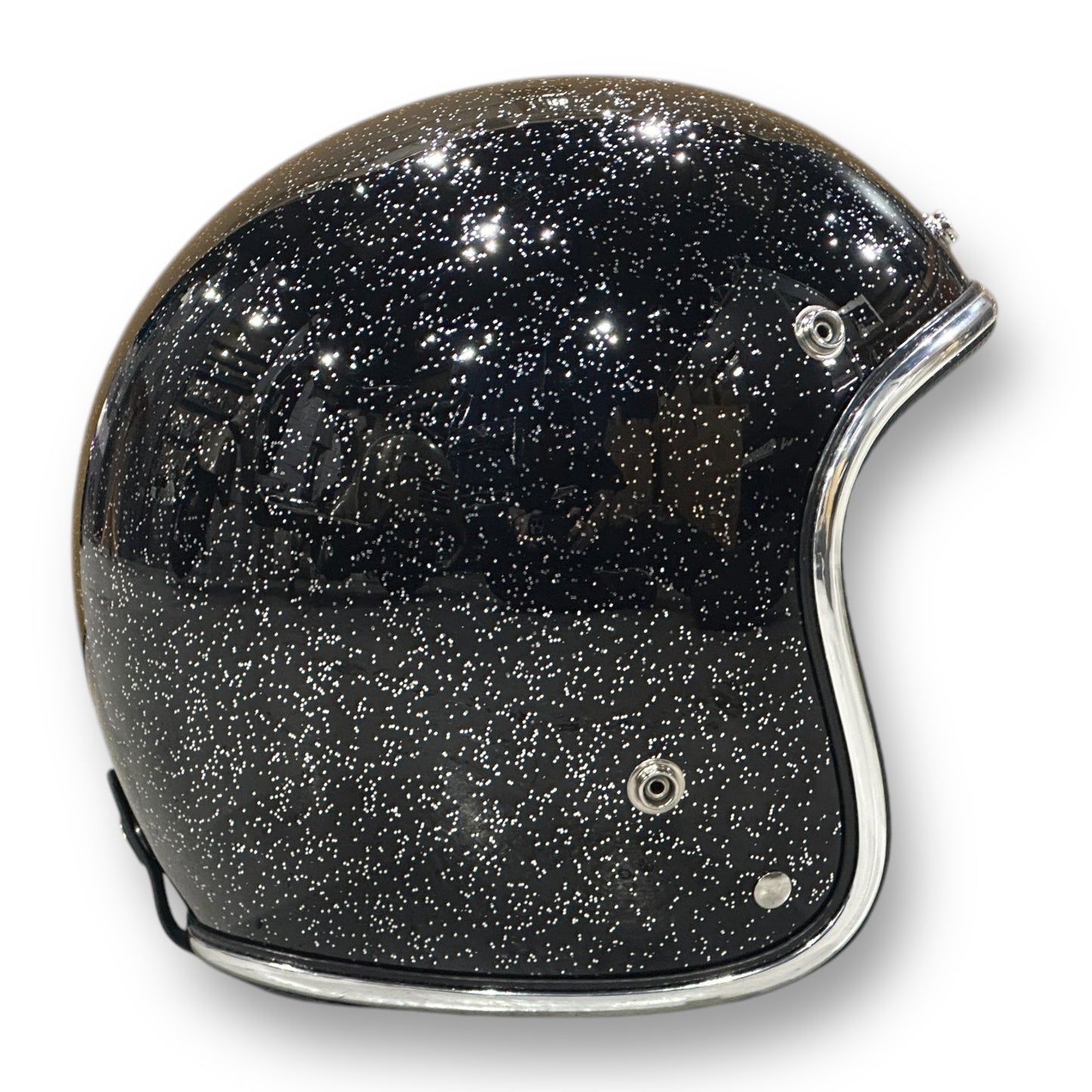 GLITTER 3/4 HELMET グリッターヘルメット BLACK/黒