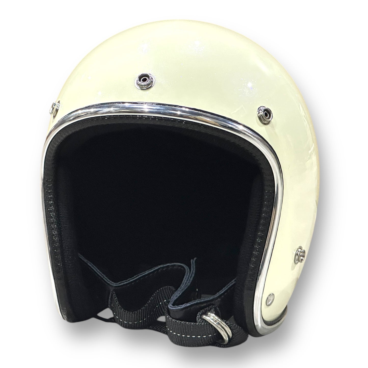 GLITTER 3/4 HELMET グリッターヘルメット WHITE/白