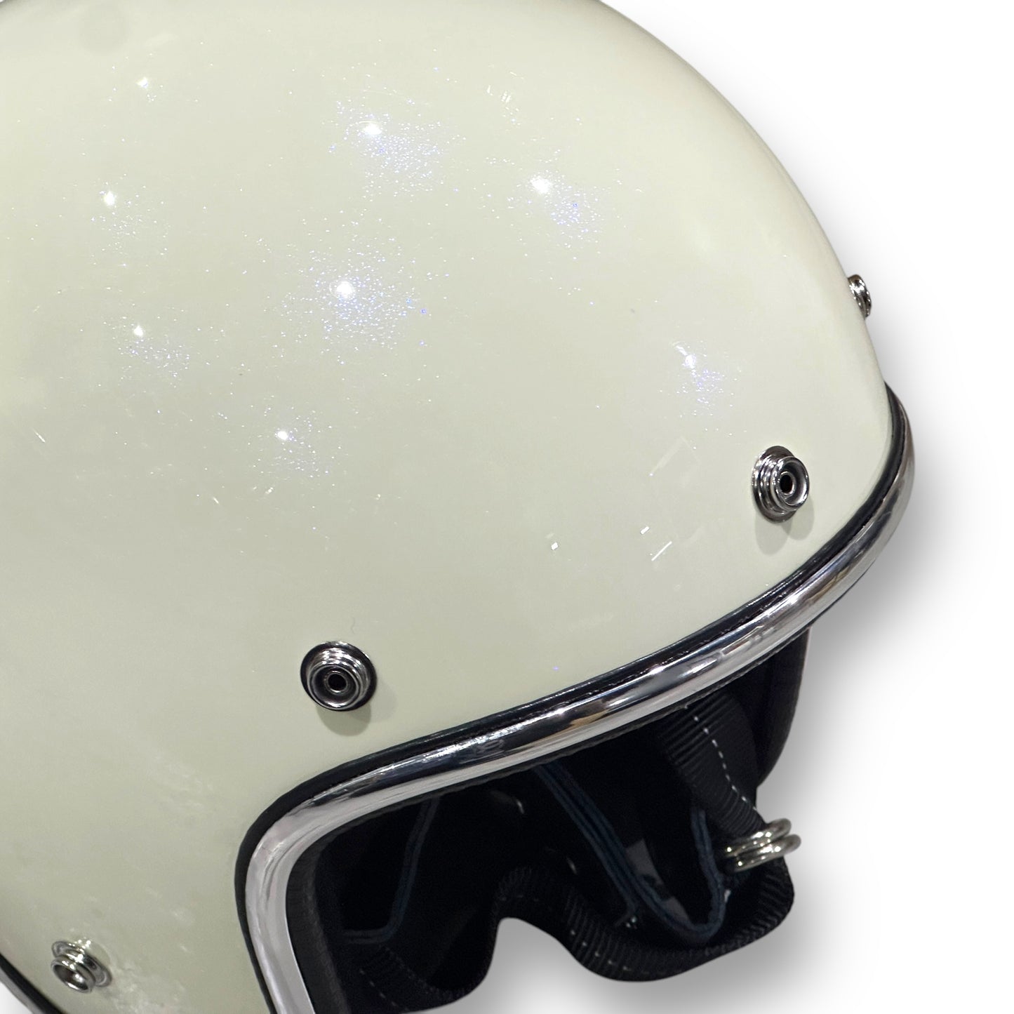 GLITTER 3/4 HELMET グリッターヘルメット WHITE/白