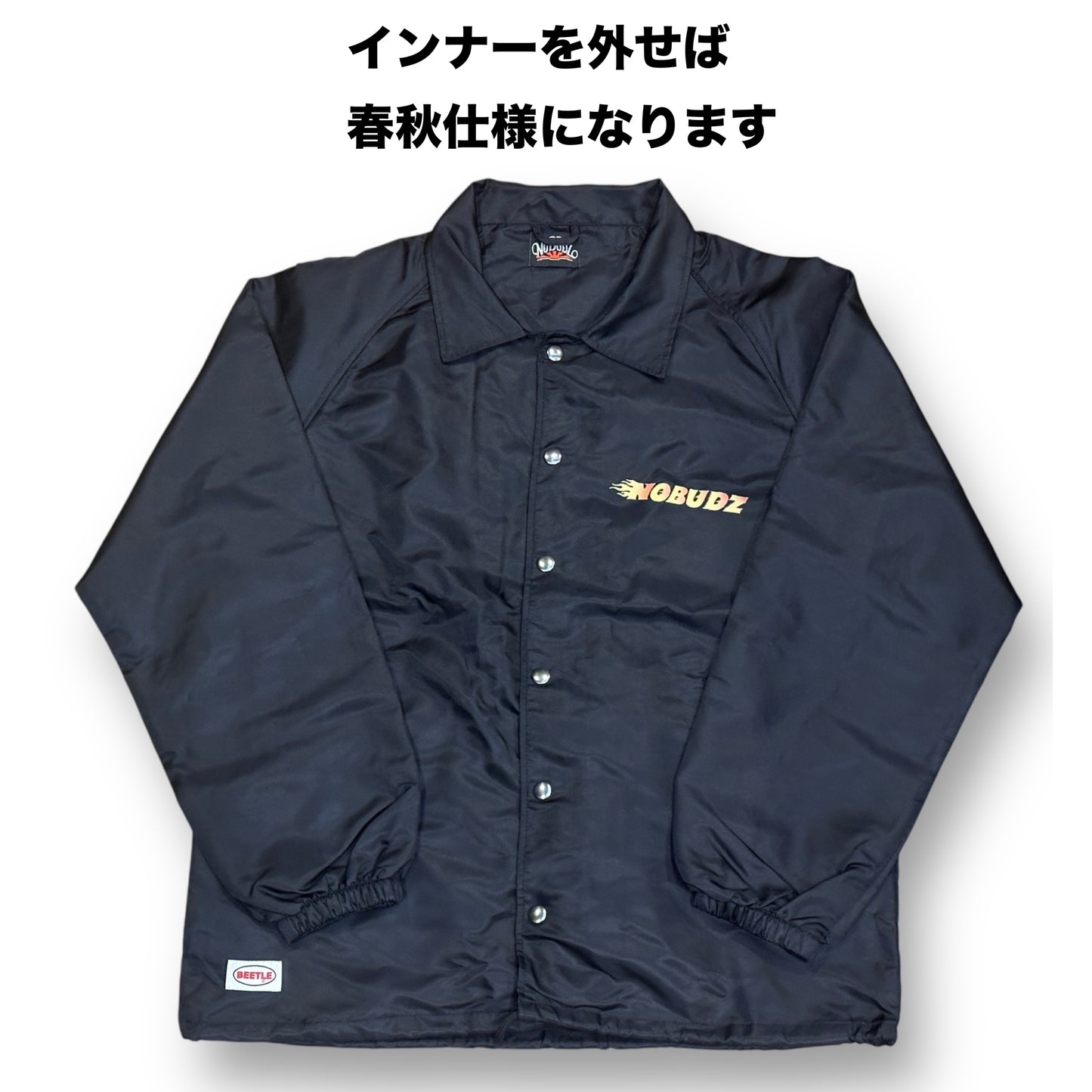電熱コーチジャケット BEETLE x NOBUDZ