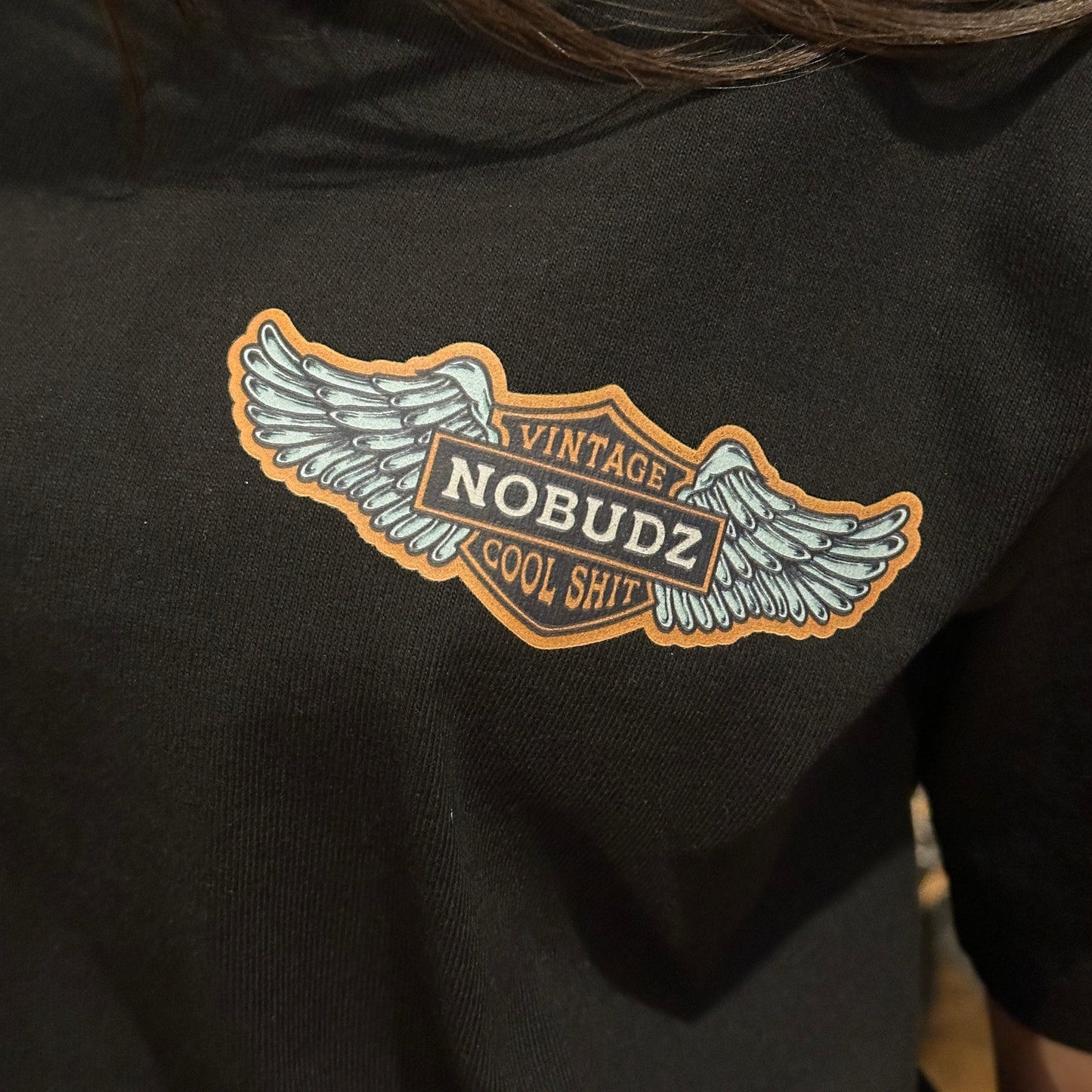 NOBUDZ M字LADY TEE BLACK