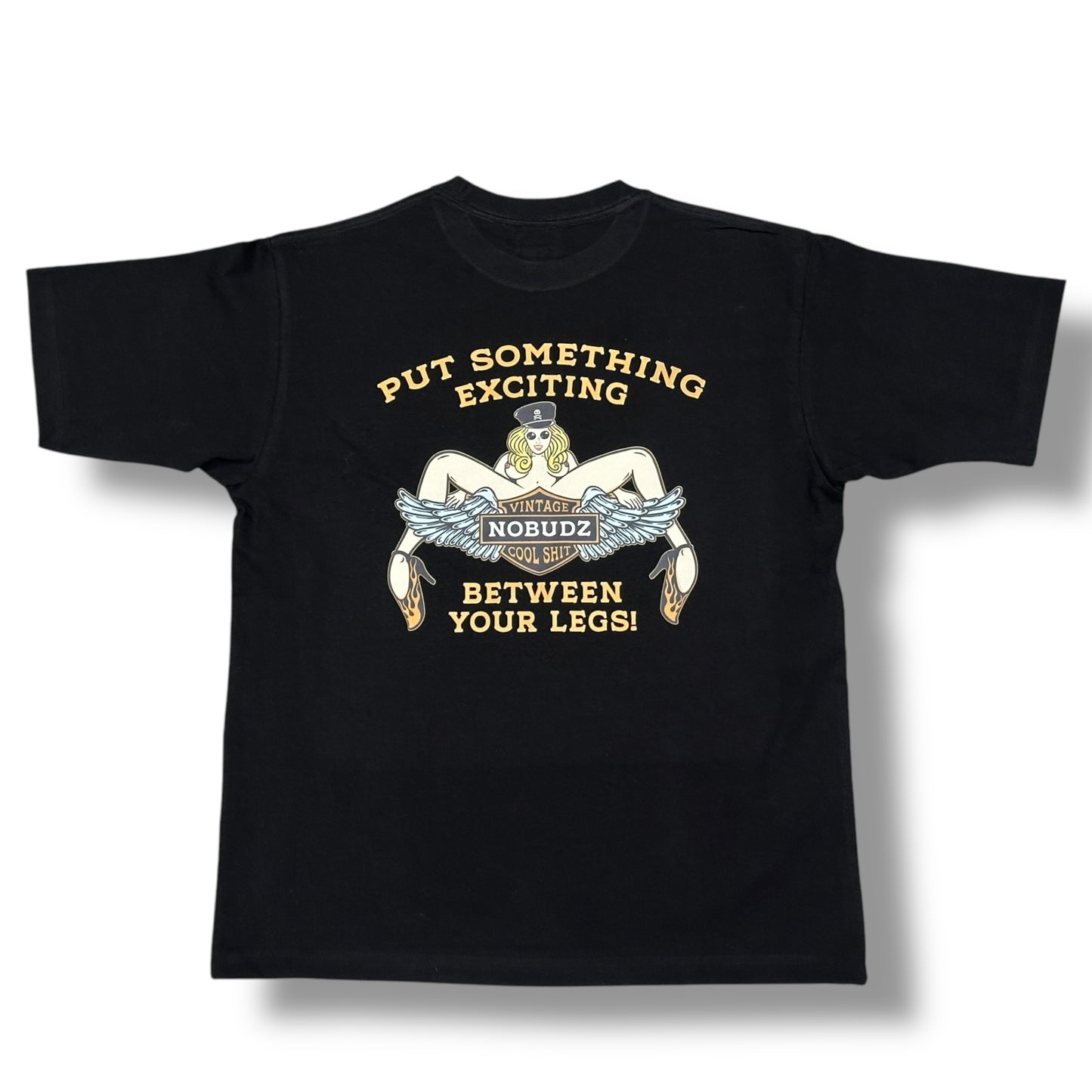 NOBUDZ M字LADY TEE BLACK