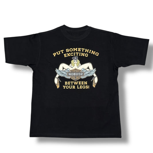 NOBUDZ M字LADY TEE BLACK
