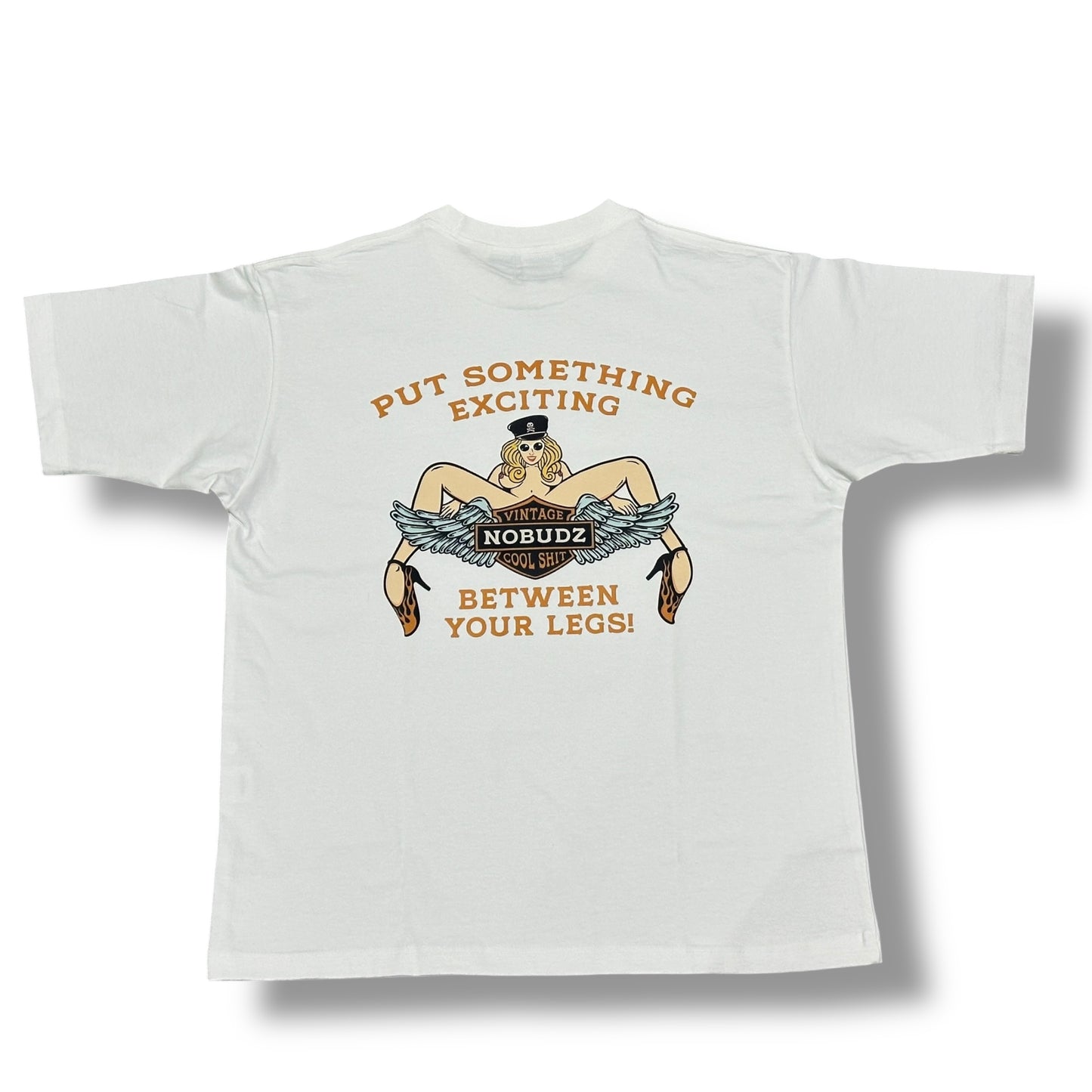 NOBUDZ M字LADY TEE WHITE