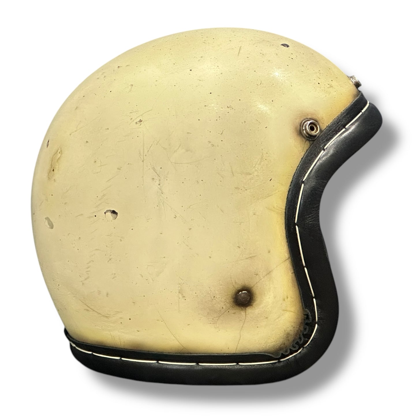 革巻きBEETLE LAC IVORY/アイボリー L.A.C PATINA version 黒ダブルストラップ
