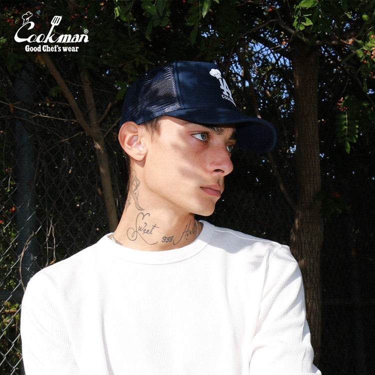 キャップ Mesh Cap Chef Hat LA Navy 233-41185