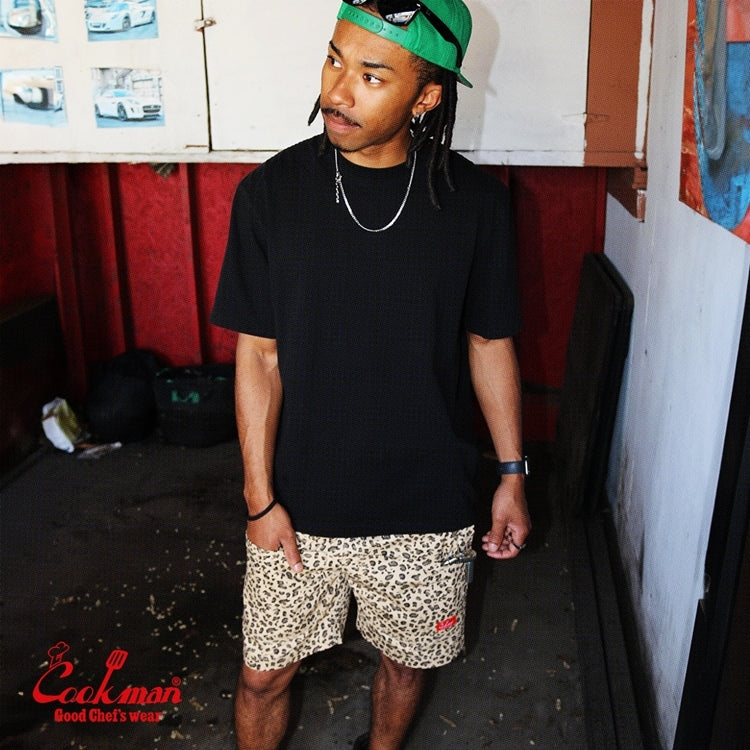 シェフパンツ Chef Pants Short Front pocket Leopard Beige 231-41981