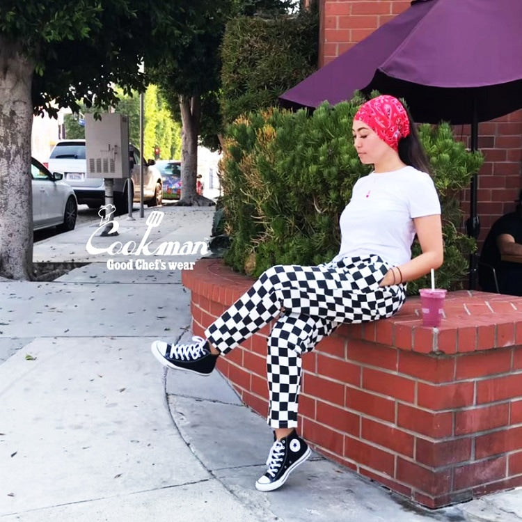 シェフパンツ Chef Pants Checker Black 231-32831