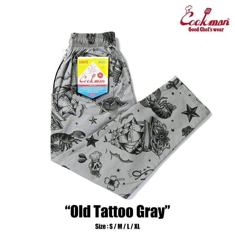 シェフパンツ Chef Pants Old Tattoo Gray 231-51804