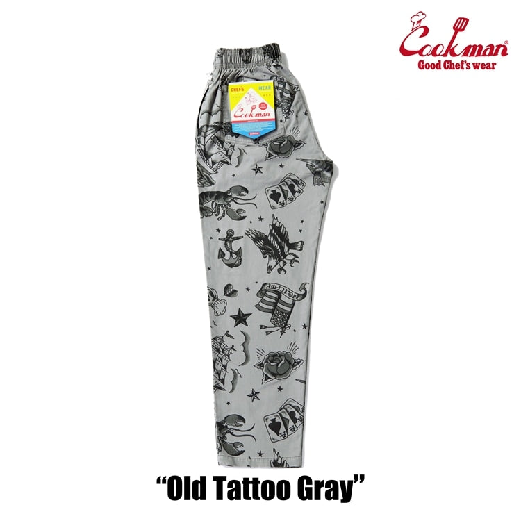 シェフパンツ Chef Pants Old Tattoo Gray 231-51804