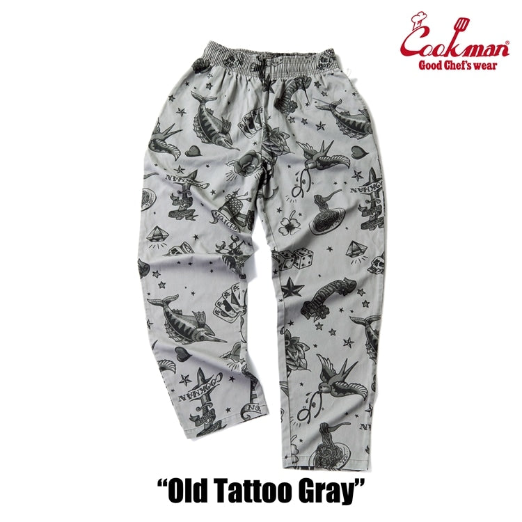 シェフパンツ Chef Pants Old Tattoo Gray 231-51804