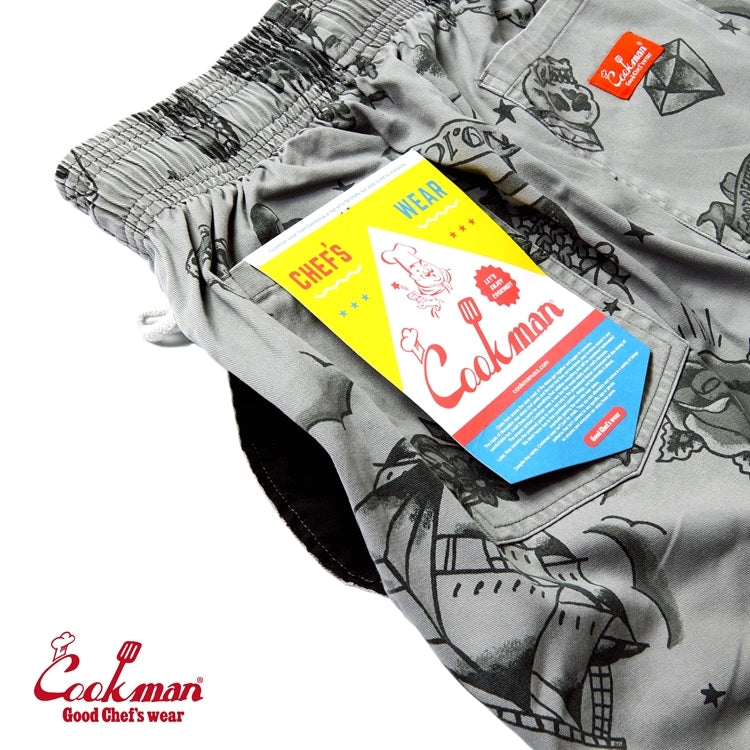 シェフパンツ Chef Pants Old Tattoo Gray 231-51804