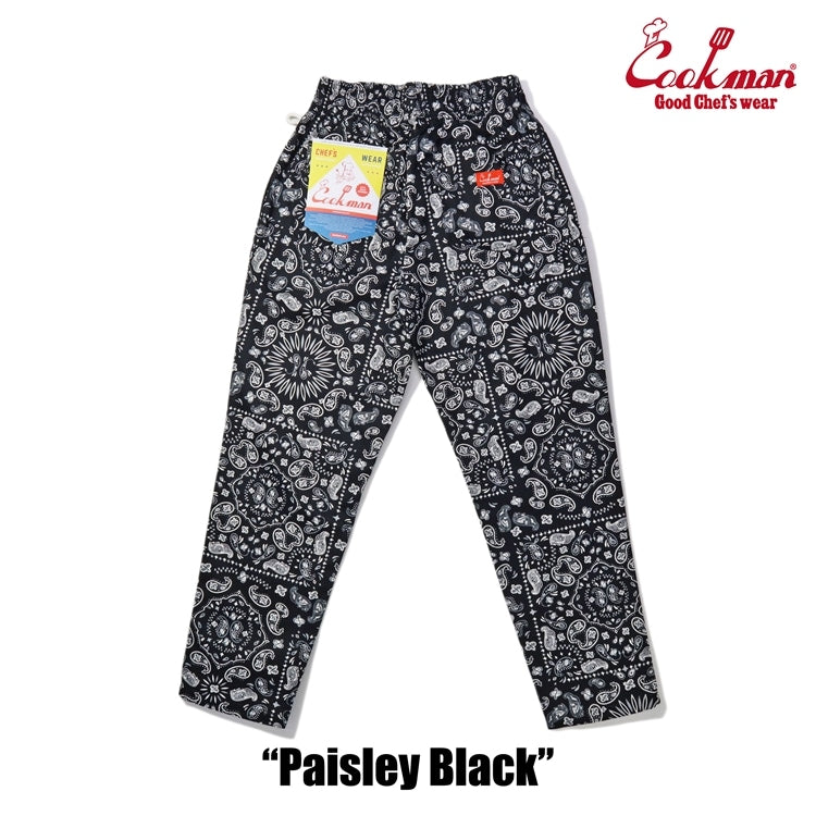 シェフパンツ Chef Pants Paisley Black 231-32832