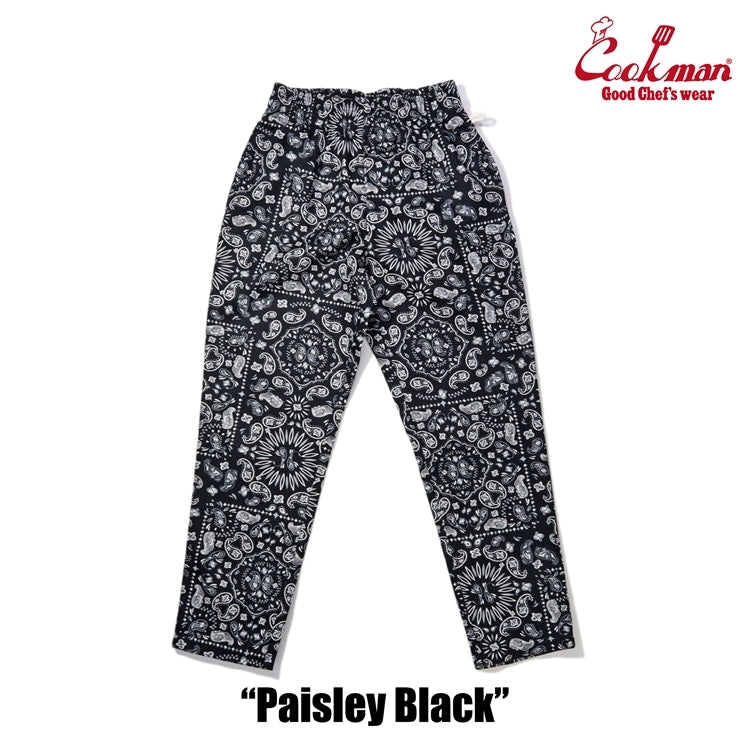 シェフパンツ Chef Pants Paisley Black 231-32832
