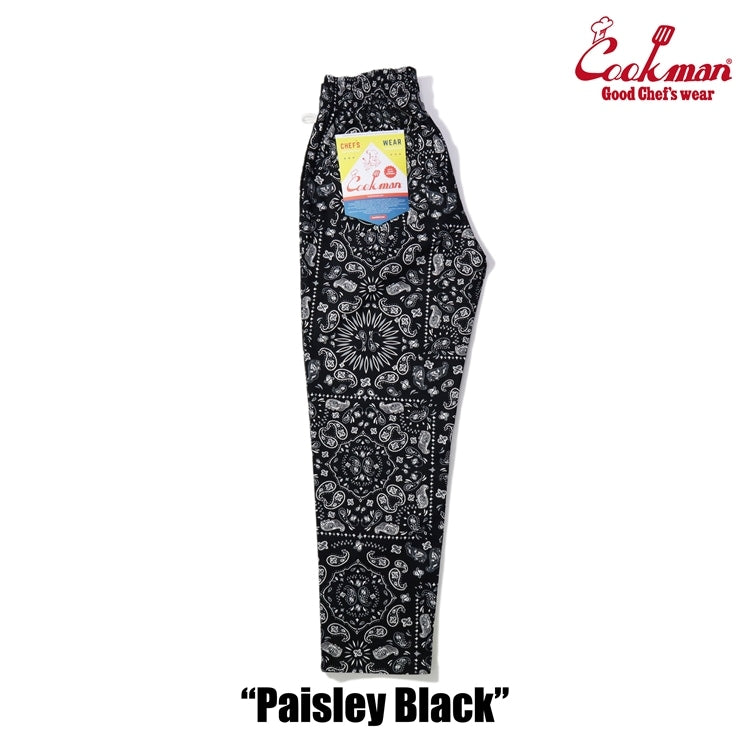 シェフパンツ Chef Pants Paisley Black 231-32832