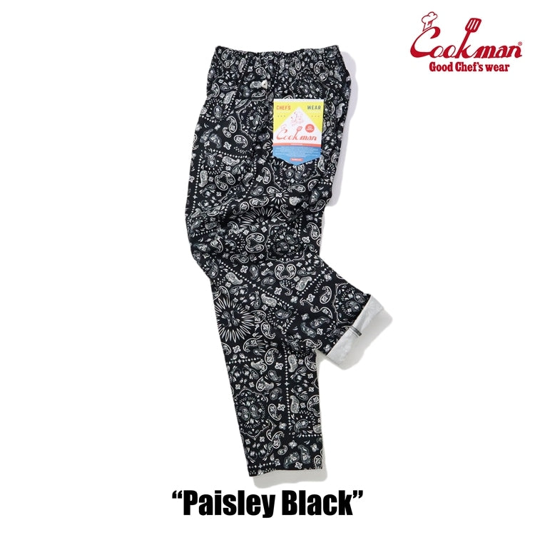 シェフパンツ Chef Pants Paisley Black 231-32832
