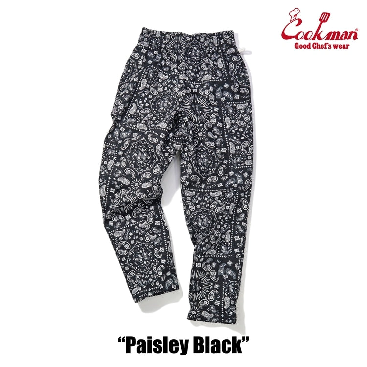 シェフパンツ Chef Pants Paisley Black 231-32832