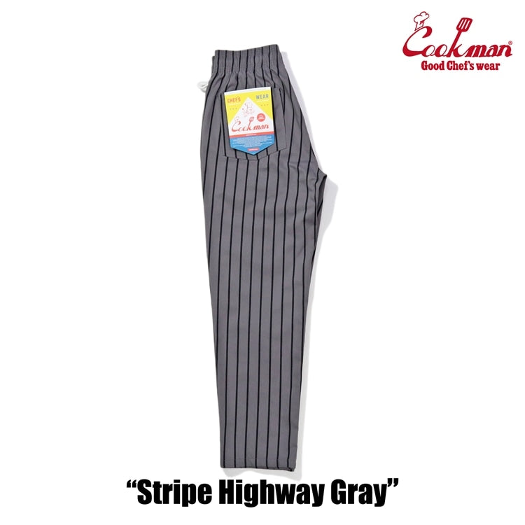 シェフパンツ Chef Pants Stripe Highway Gray 231-41819