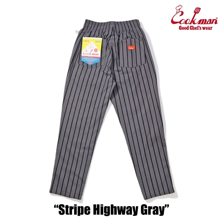 シェフパンツ Chef Pants Stripe Highway Gray 231-41819