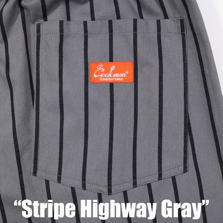 シェフパンツ Chef Pants Stripe Highway Gray 231-41819