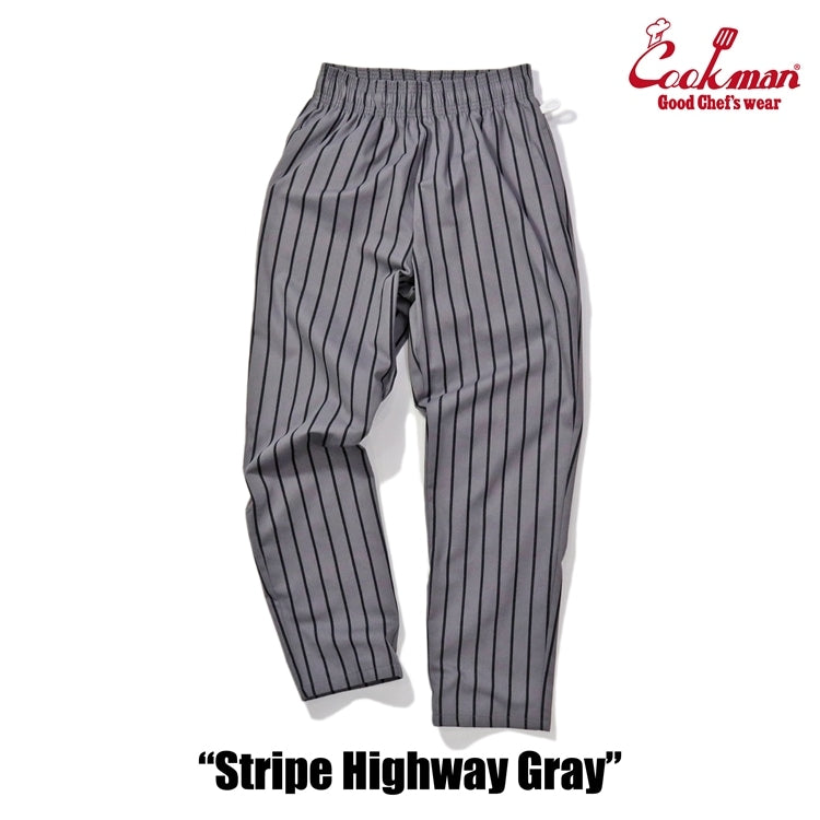 シェフパンツ Chef Pants Stripe Highway Gray 231-41819