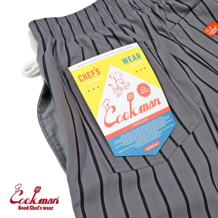 シェフパンツ Chef Pants Stripe Highway Gray 231-41819