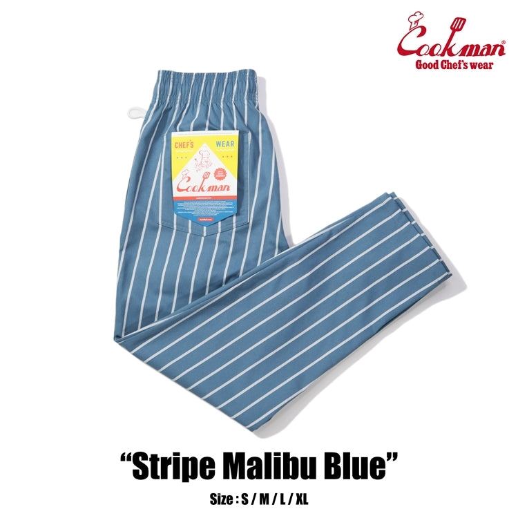 シェフパンツ Chef Pants Stripe Malibu Blue 231-41817