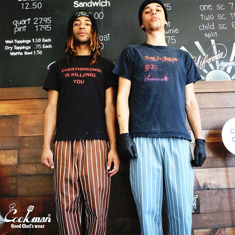 シェフパンツ Chef Pants Stripe Malibu Blue 231-41817