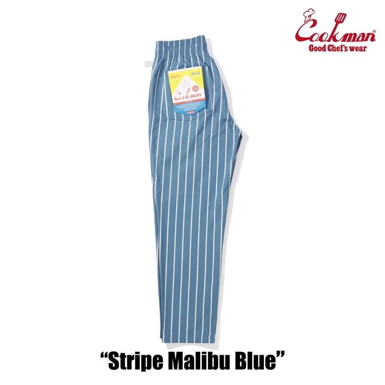 シェフパンツ Chef Pants Stripe Malibu Blue 231-41817