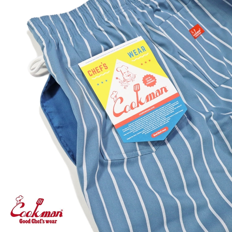 シェフパンツ Chef Pants Stripe Malibu Blue 231-41817