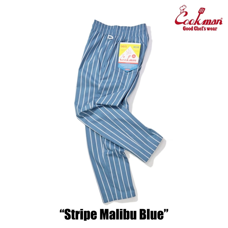 シェフパンツ Chef Pants Stripe Malibu Blue 231-41817