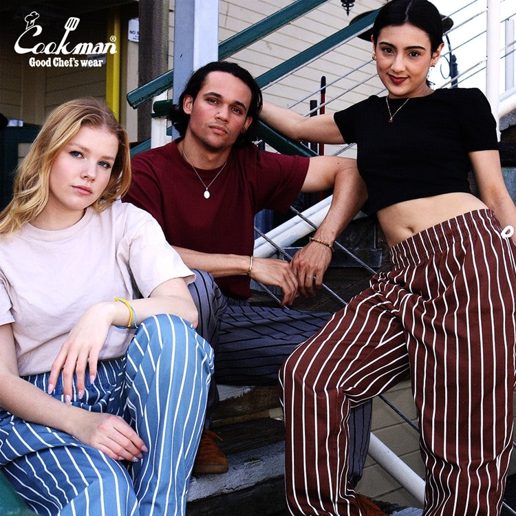 シェフパンツ Chef Pants Stripe Malibu Blue 231-41817