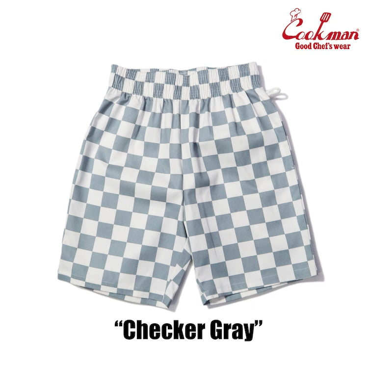 シェフパンツ Chef Pants Short Checker Gray 231-31940