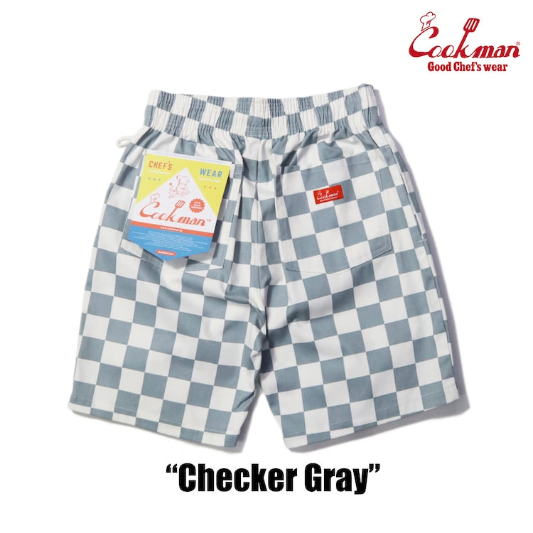 シェフパンツ Chef Pants Short Checker Gray 231-31940