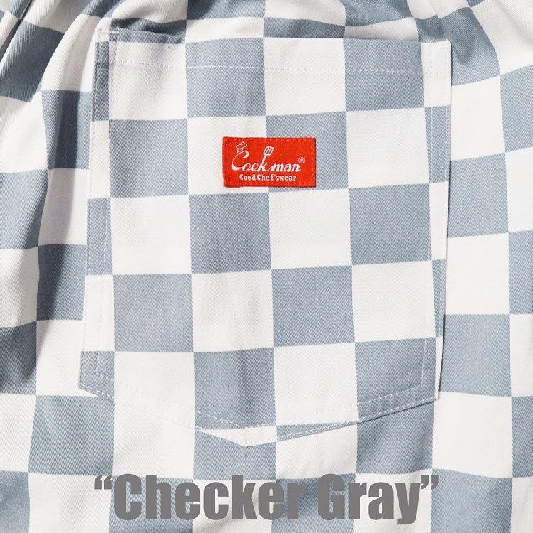 シェフパンツ Chef Pants Short Checker Gray 231-31940