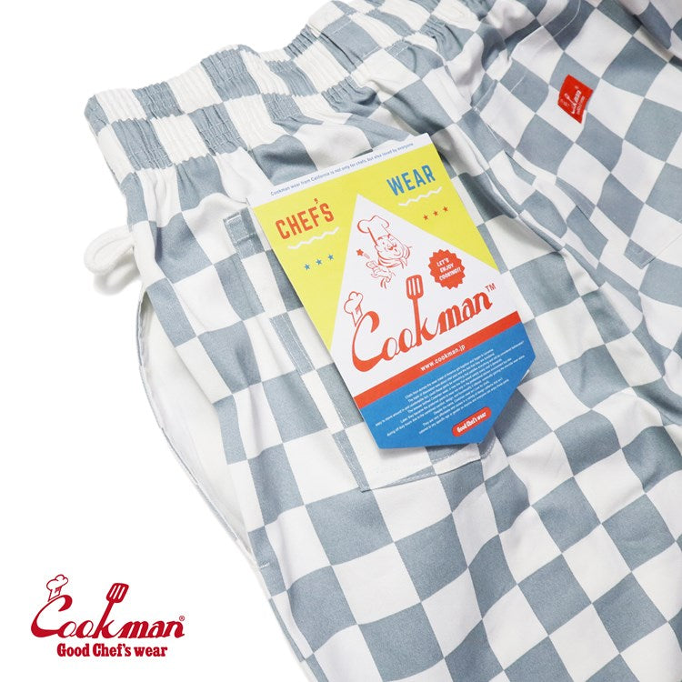 シェフパンツ Chef Pants Short Checker Gray 231-31940