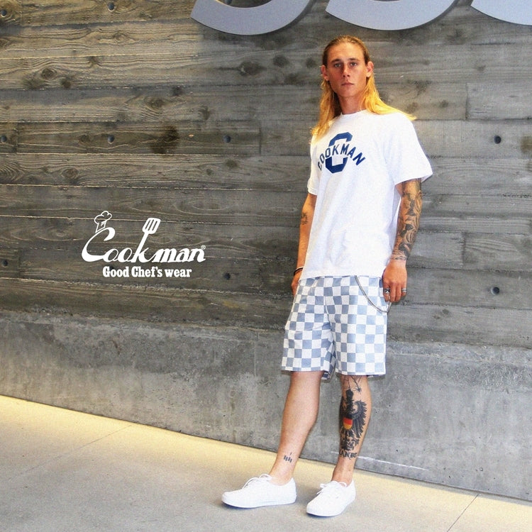 シェフパンツ Chef Pants Short Checker Gray 231-31940