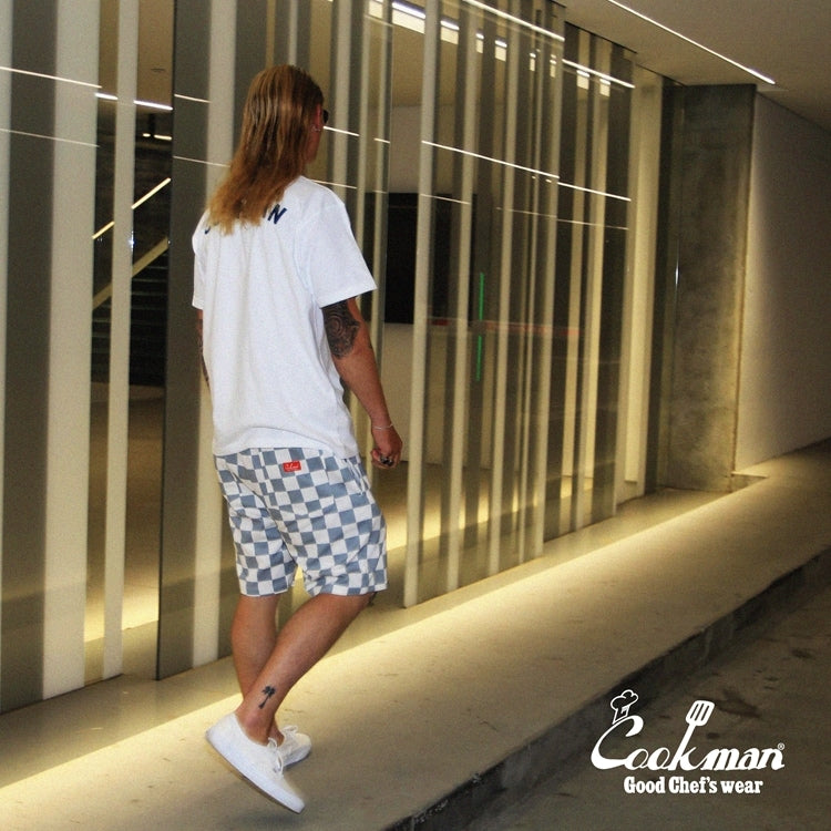 シェフパンツ Chef Pants Short Checker Gray 231-31940