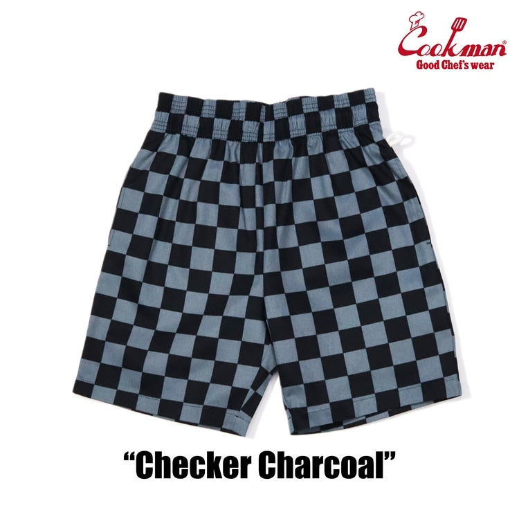 シェフパンツ Chef Pants Short Checker Charcoal 231-31939