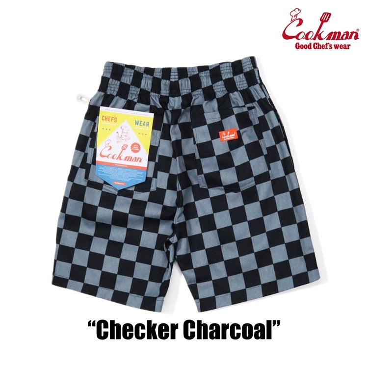シェフパンツ Chef Pants Short Checker Charcoal 231-31939